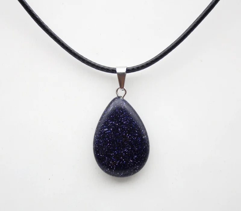 Crystal Teardrop Pendant Necklace | necklace | Wiccan Center