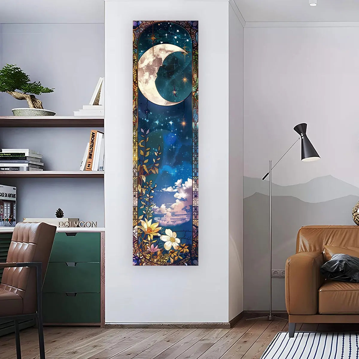 Witchy Sun & Moon Banner Tapestry | home decor | Wiccan Center