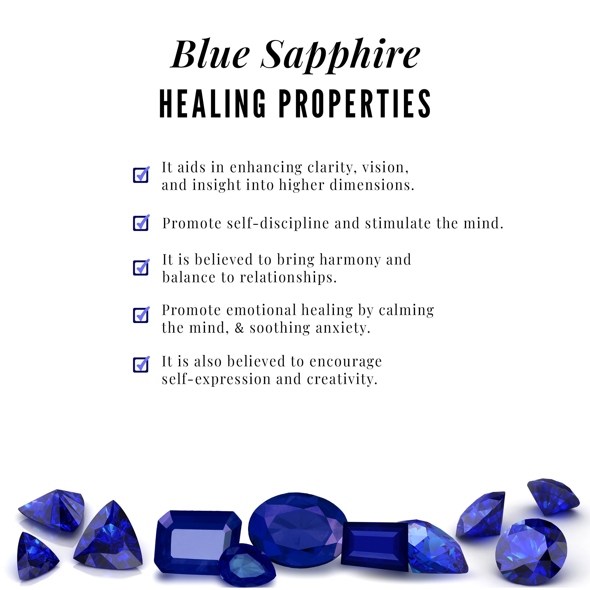 Real Blue Sapphire Solitaire Tragus Earring | Body Jewelry | Wiccan Center