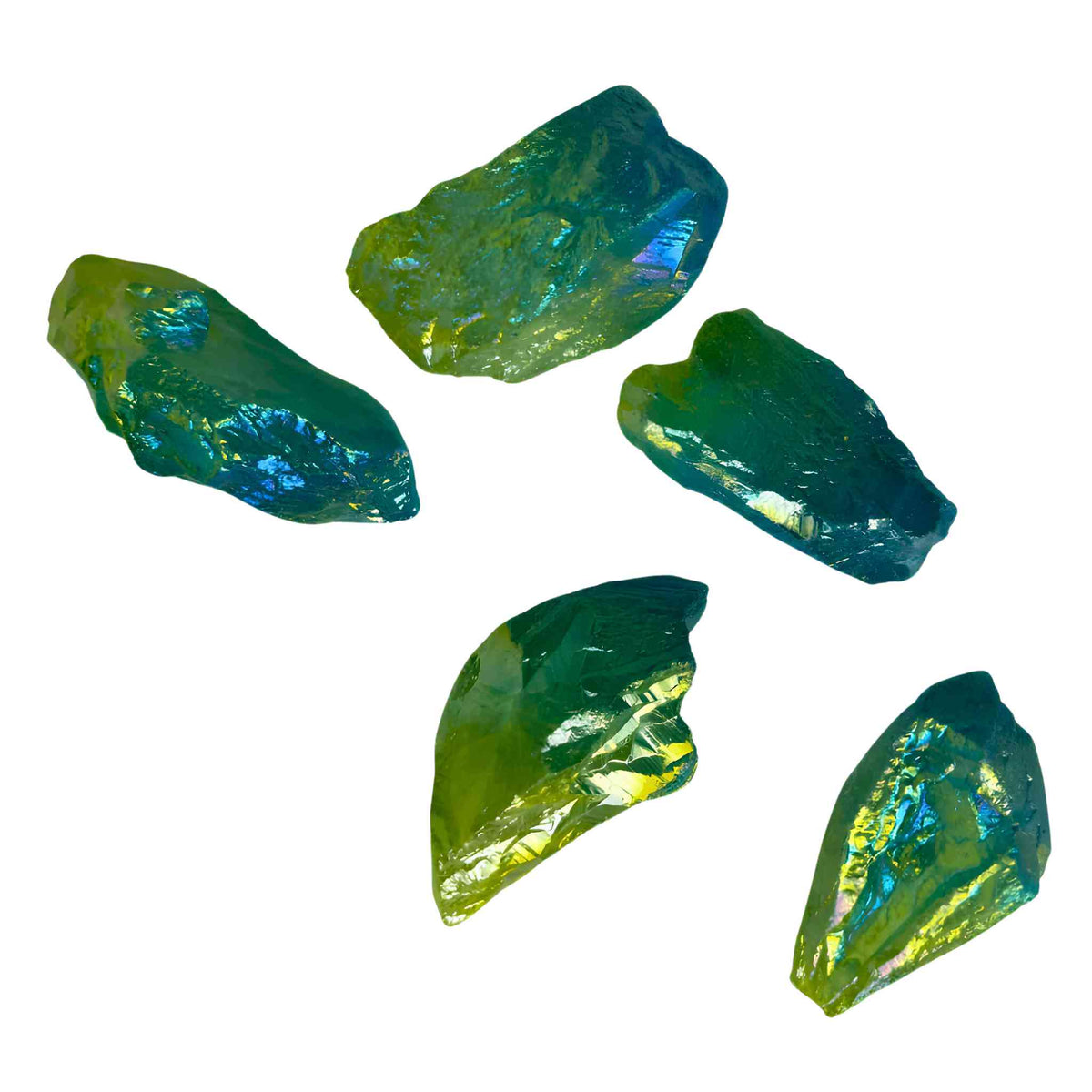 Blue & Green Aura Quartz Raw | Religious Items | Wiccan Center