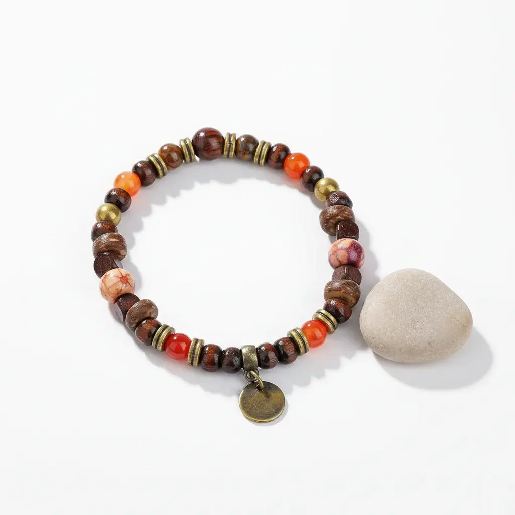 Bodhi Wood Tiger Eye Bracelet For Men