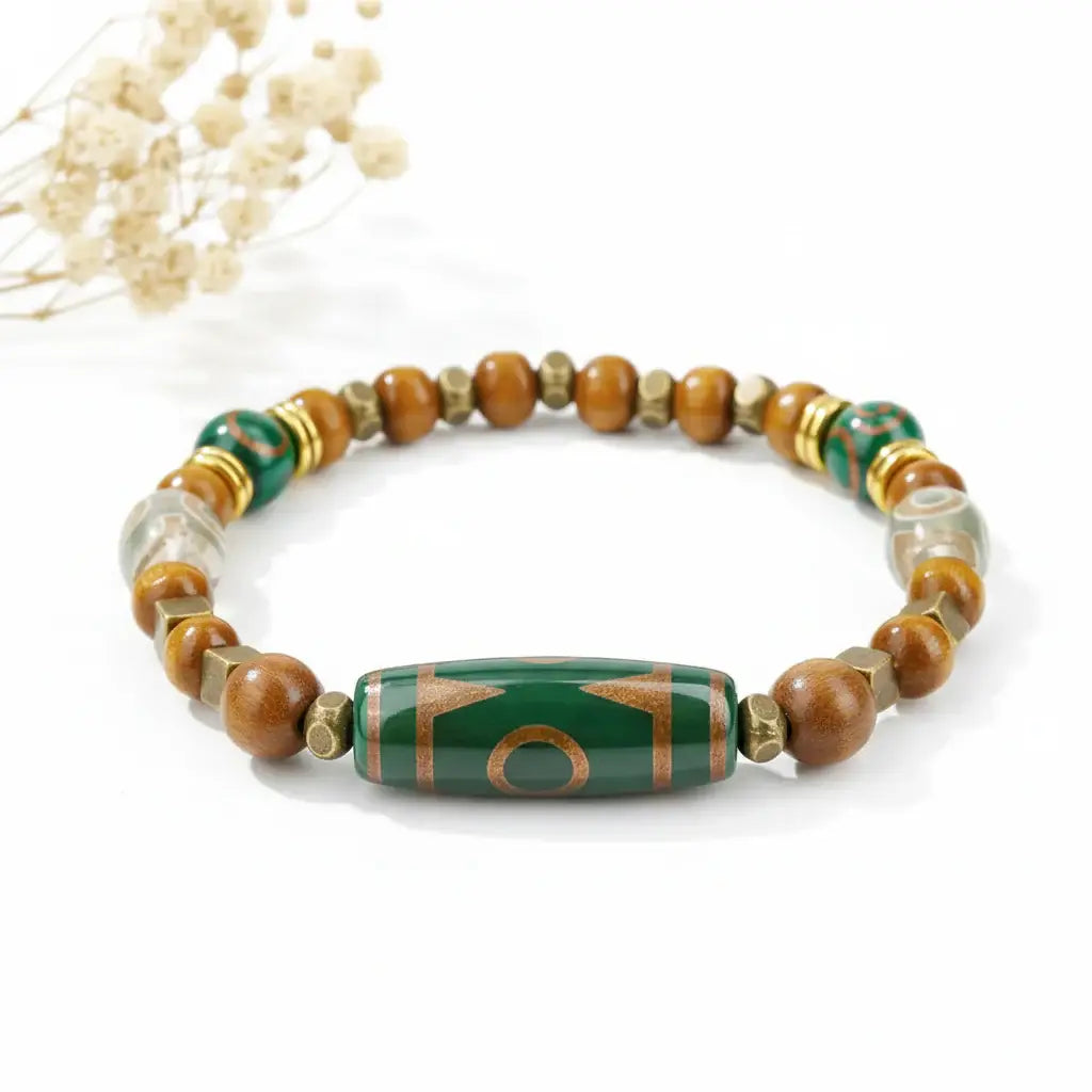 Bodhi Wood Tiger Eye Bracelet For Men