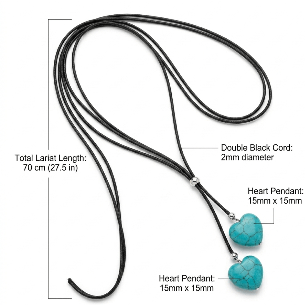 Boho Turquoise Double Layer necklace Rope Necklace for Women