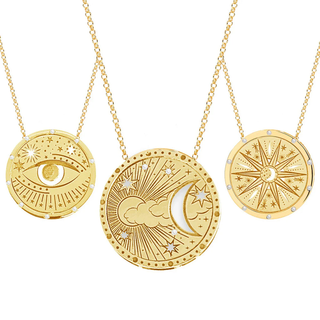 Gold Boho Design Necklaces | necklace | Wiccan Center