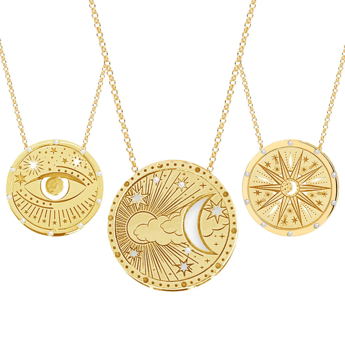 Gold Boho Design Necklaces | necklace | Wiccan Center