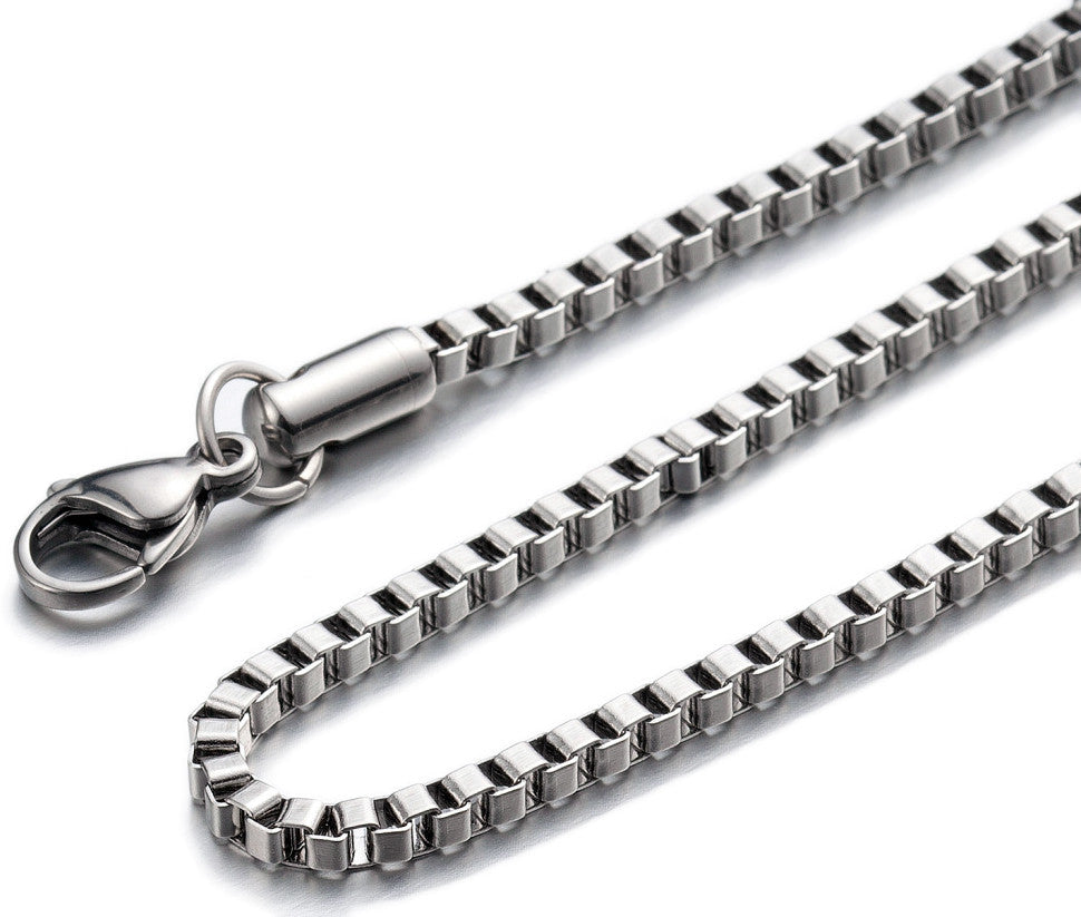 Box Chain 20" Stainless Steel 2.5mm | Chains | Wiccan Center