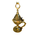 Brass Incense Burner with Hinged Lid 5 1/4" | Incense Burner | Wiccan Center