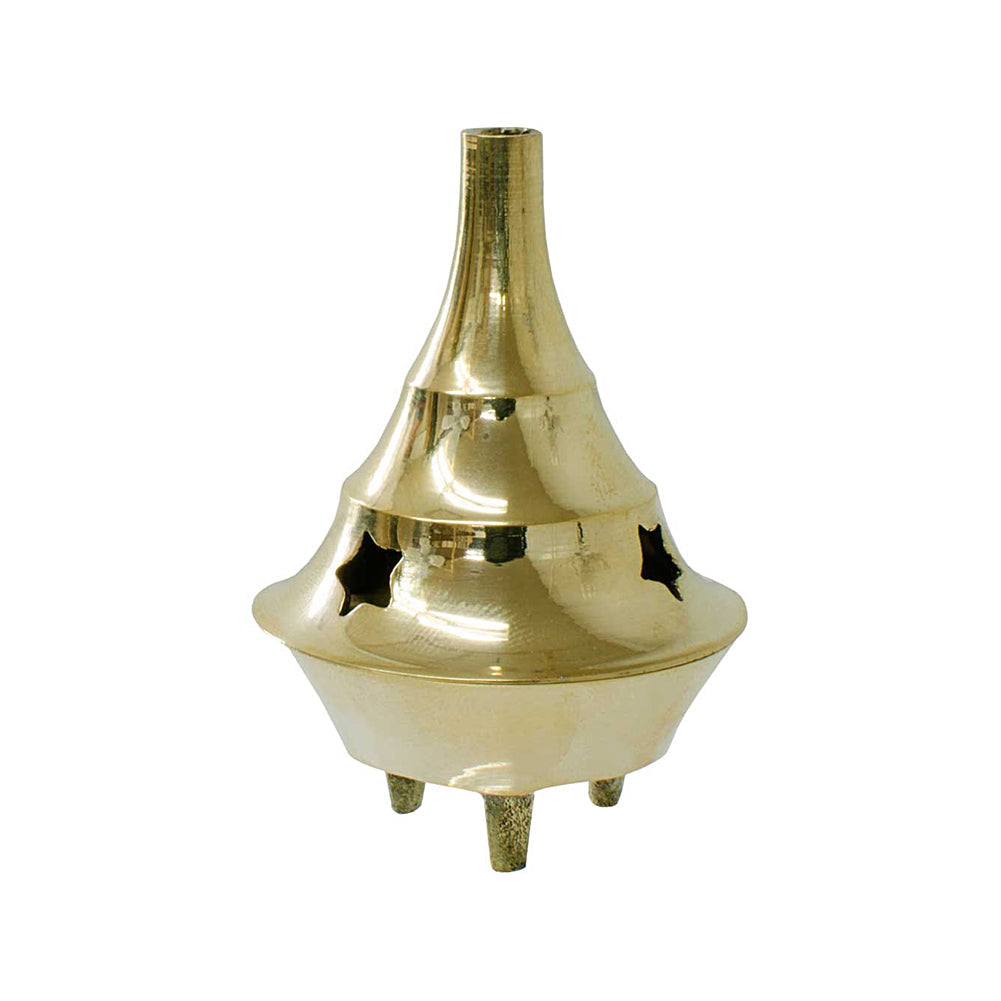 Brass Incense Cone Burner 3 1/4" | Incense Burner | Wiccan Center