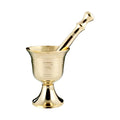 Brass Mortar & Pestle 3.5" | Mortar & Pestle | Wiccan Center