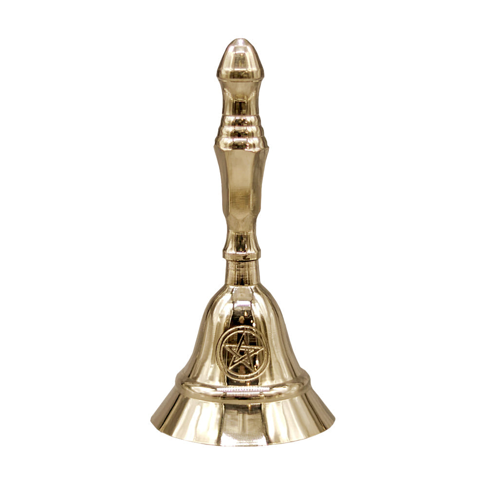 Brass Pentacle Altar Bell 5" | Altar Bell | Wiccan Center