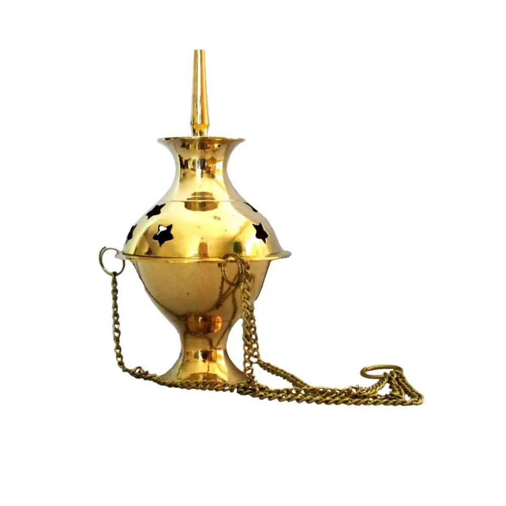Brass Hanging Incense burner | Incense Burner | Wiccan Center