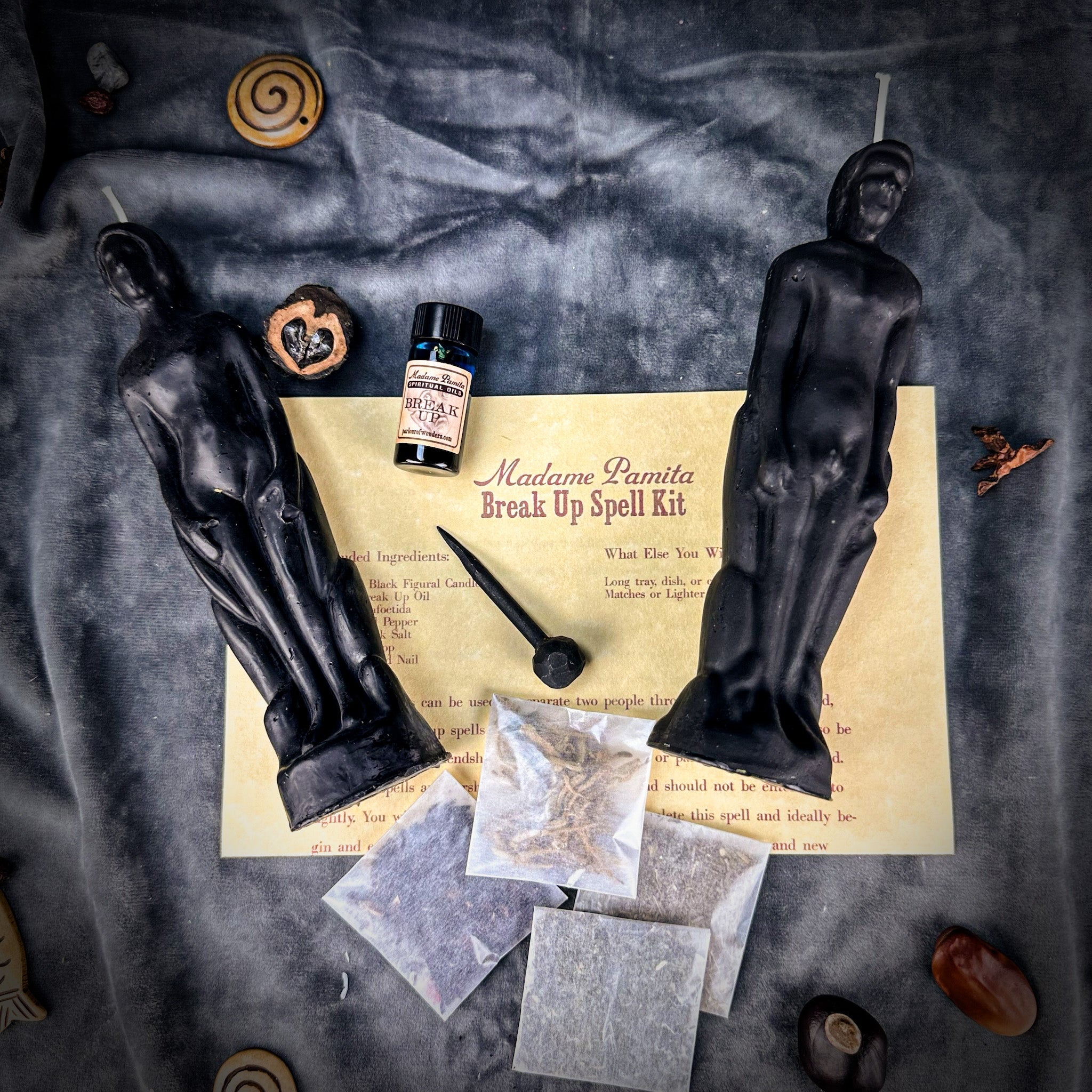Break Up Candle Spell Kit - Human/Male - End Relationships & Partnerships | Candle Spell Kit | Wiccan Center