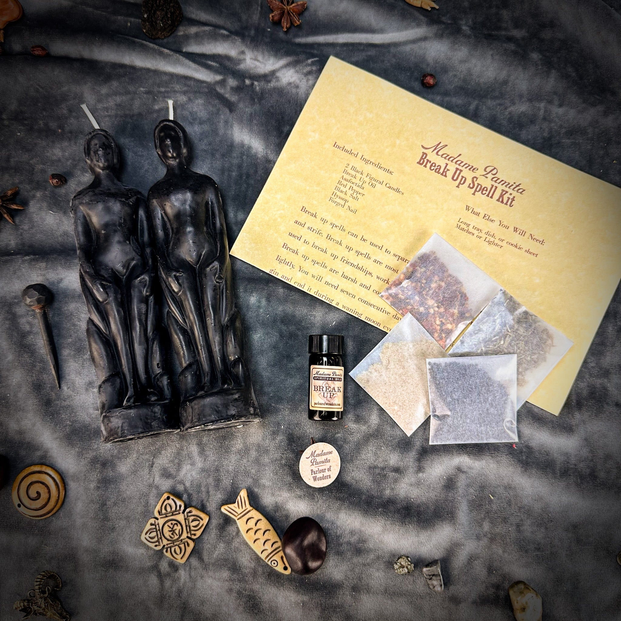 Break Up Candle Spell Kit - Human/Human - End Relationships & Partnerships | Candle Spell Kit | Wiccan Center