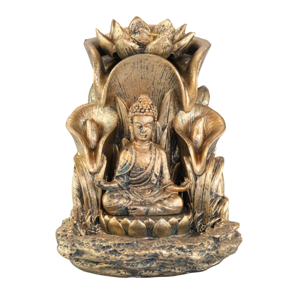 Bronze Buddha Backflow Incense Burner | Incense | Wiccan Center