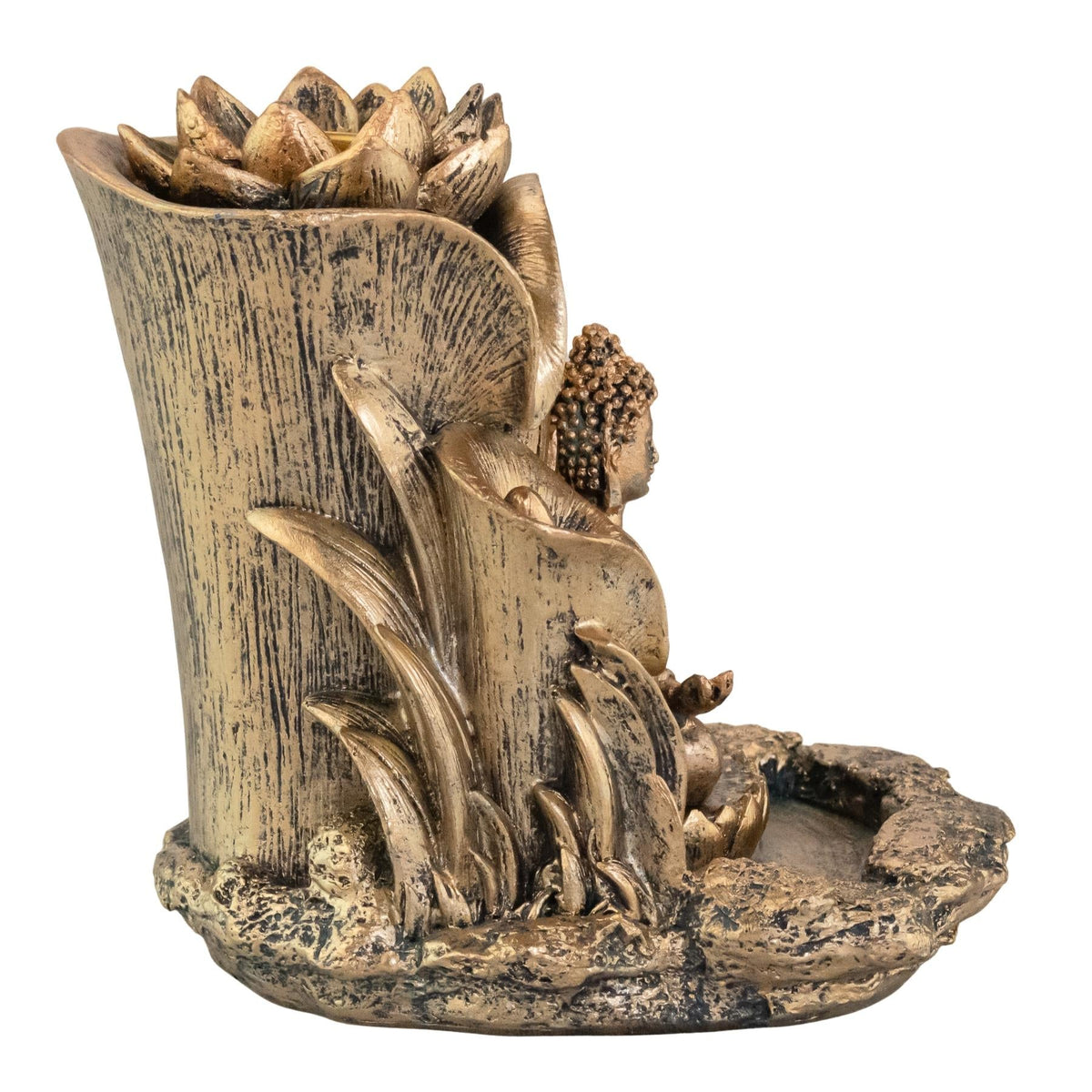 Bronze Buddha Backflow Incense Burner | Incense | Wiccan Center