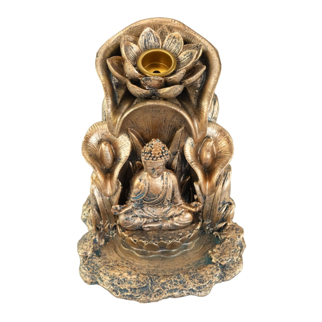 Bronze Buddha Backflow Incense Burner | Incense | Wiccan Center