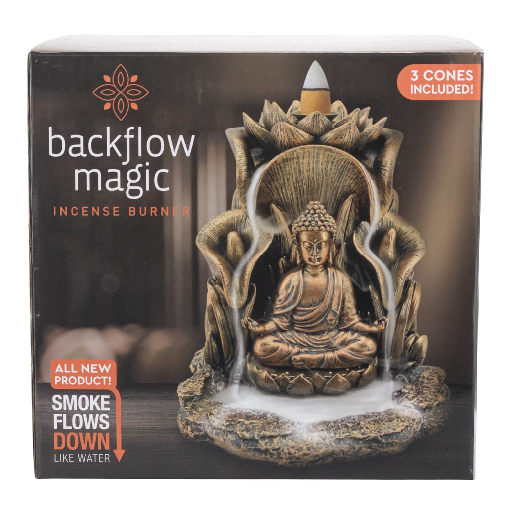 Bronze Buddha Backflow Incense Burner | Incense | Wiccan Center