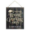 Broom Parking Only Hanging Sign | Mirror | Wiccan Center