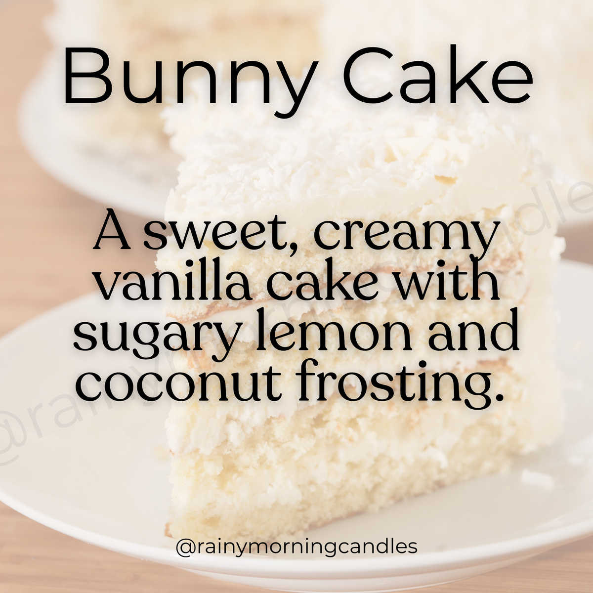 Bunny Cake | Coconut + Lemon Cake | Wax Melts | | Wiccan Center