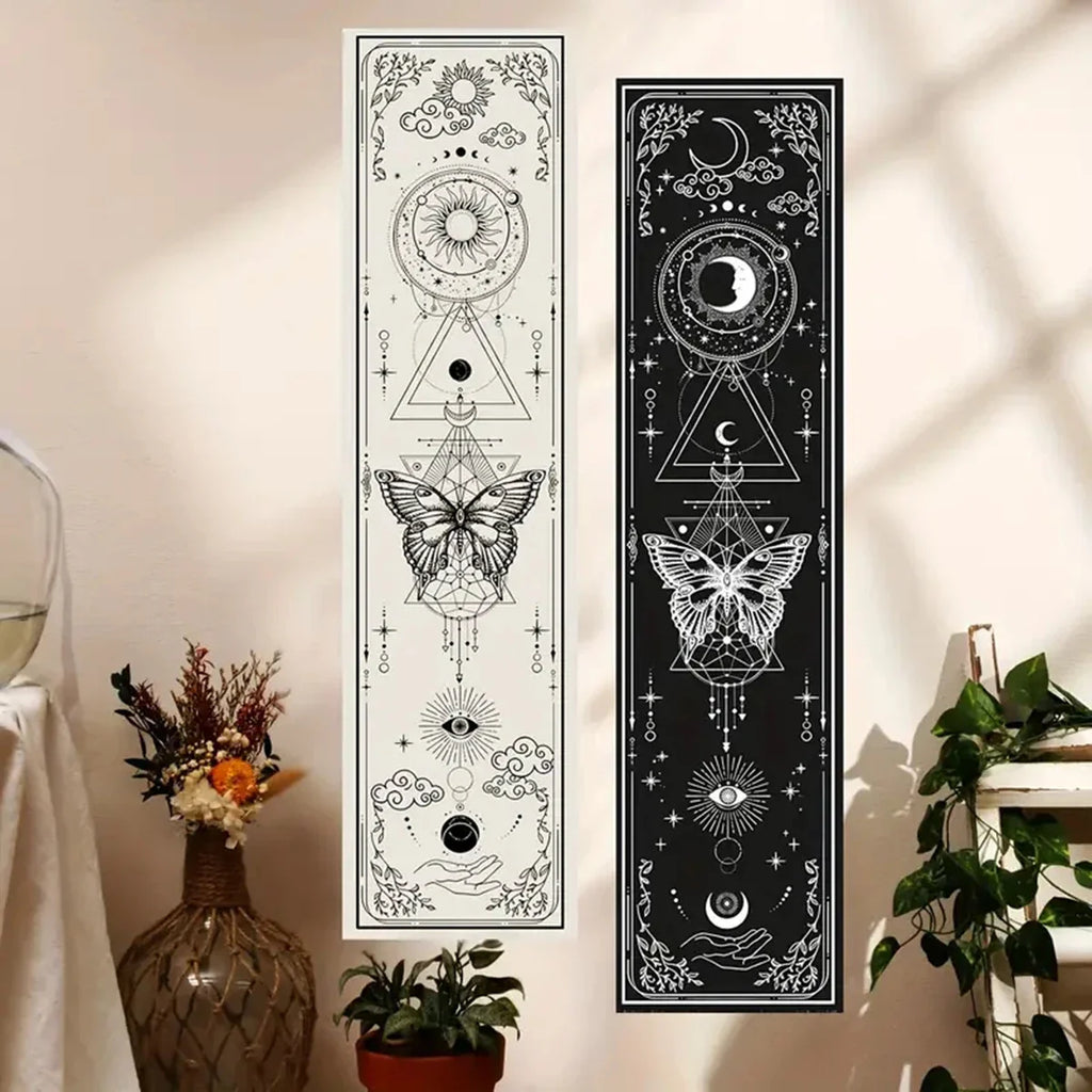 Witchy Sun & Moon Banner Tapestry | home decor | Wiccan Center