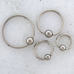 14G Steel Captive Bead Rings | Body Jewelry | Wiccan Center
