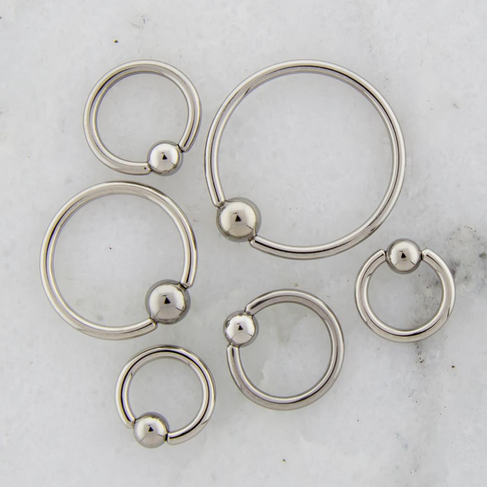 12G Steel Captive Bead Rings | Body Jewelry | Wiccan Center