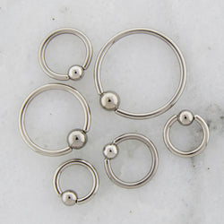 10G Steel Captive Bead Rings | Body Jewelry | Wiccan Center