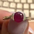 Dainty Ruby Sterling Silver Ring, Entwined Band, Size 5 | Rings | Wiccan Center