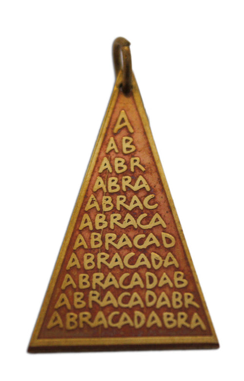 Abraca Triangle Charm for Unexpected Good Fortune | Star Charms | Wiccan Center