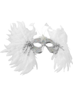 Snowflake Feather Eye Mask | Masks | Wiccan Center