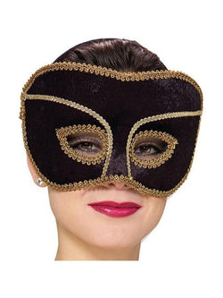 Black Scarlet Venetian Eyemask | Masks | Wiccan Center
