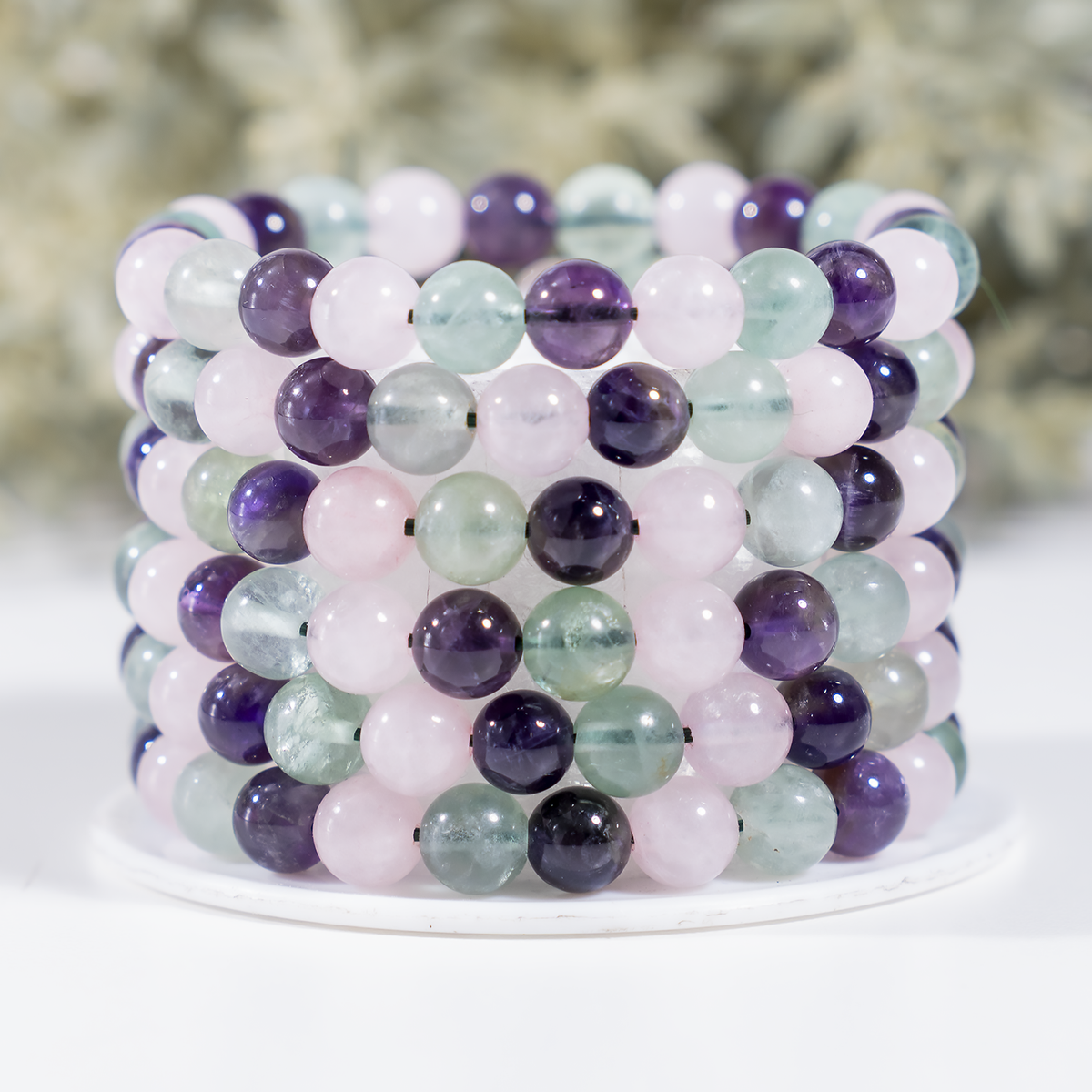 Assisting in Achieving CALM Crystal Bracelet(Tranquility and Mental Clarity)