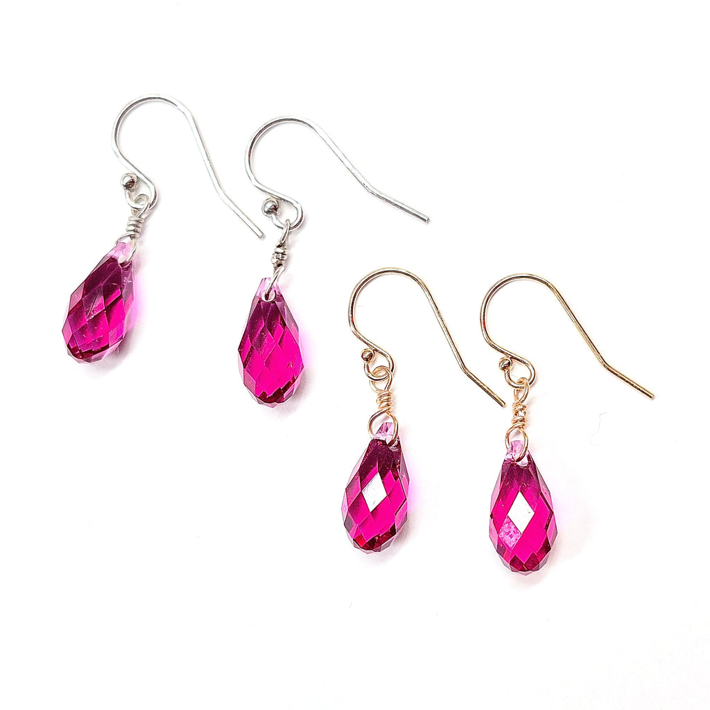 Swarovski Crystal Droplet Threader Earrings | earrings | Wiccan Center