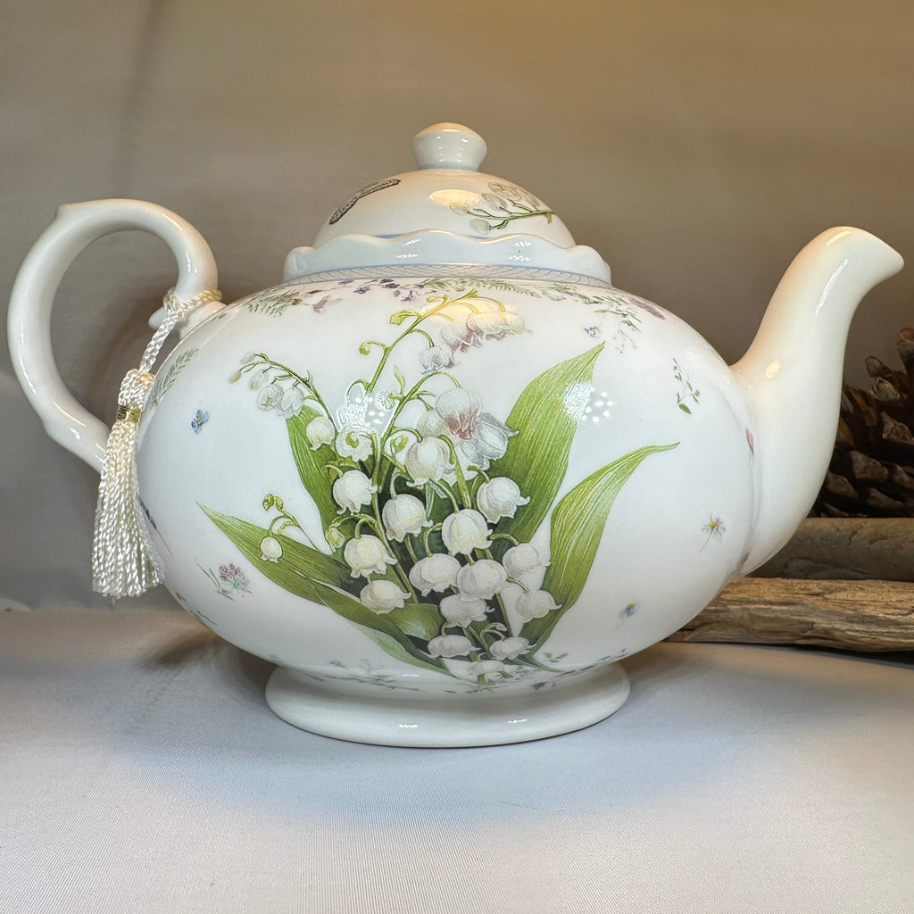 Lily of the Valley Fine China Teapot | Gifts | Wiccan Center