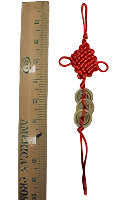 Mystic Knot w/ 3 coins 10" Model CD0045 (Bronze) | MICELANIAS | Wiccan Center