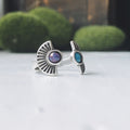 CLEARANCE Dawn to Dusk - Two Stone Turquoise Boho Sunburst Ring | Ring | Wiccan Center