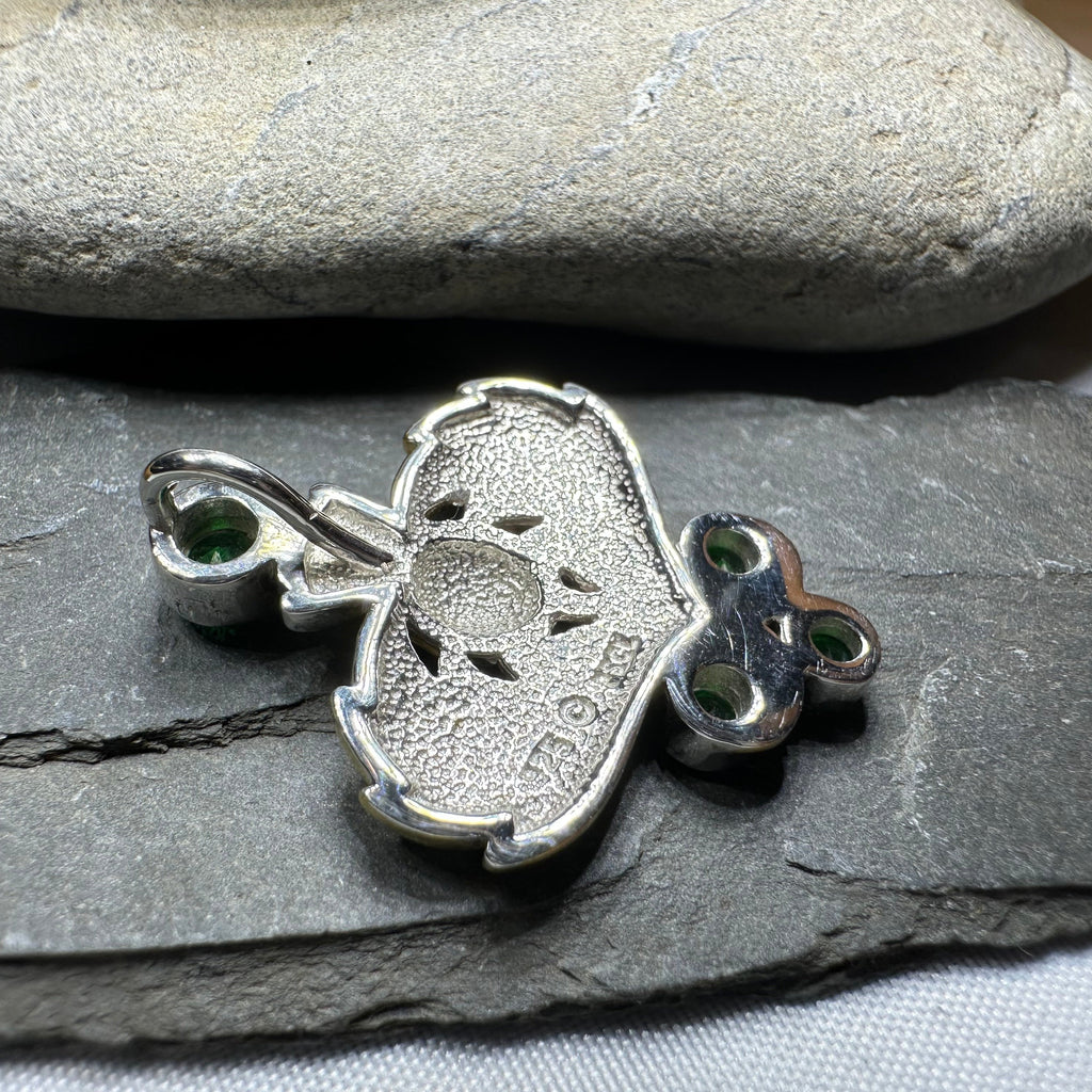 Aberdeenshire Scottish Thistle Necklace in Sterling Silver | Pendant | Wiccan Center