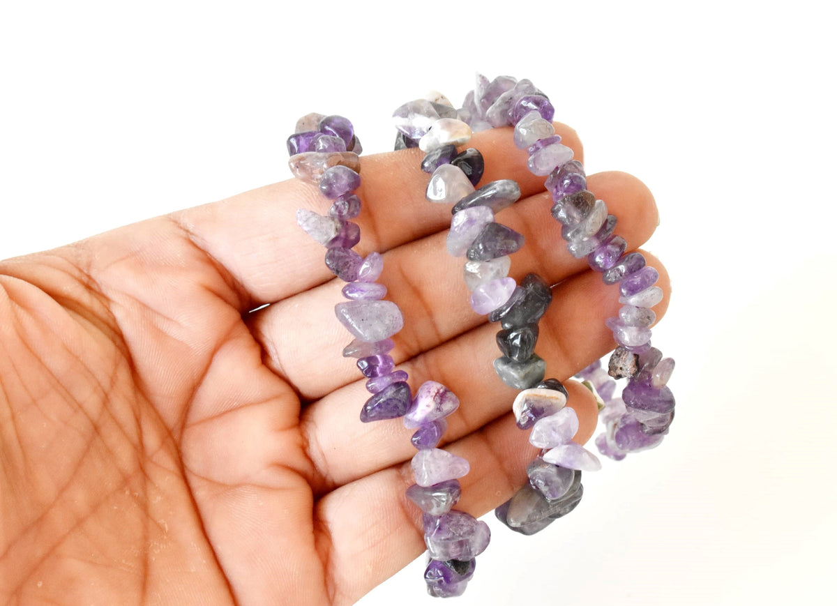 Amethyst Chip Bracelet (Focus and Manifestation)