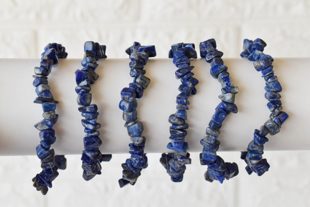Lapis Lazuli Chip Bracelet (Good Fortune and Clarity)