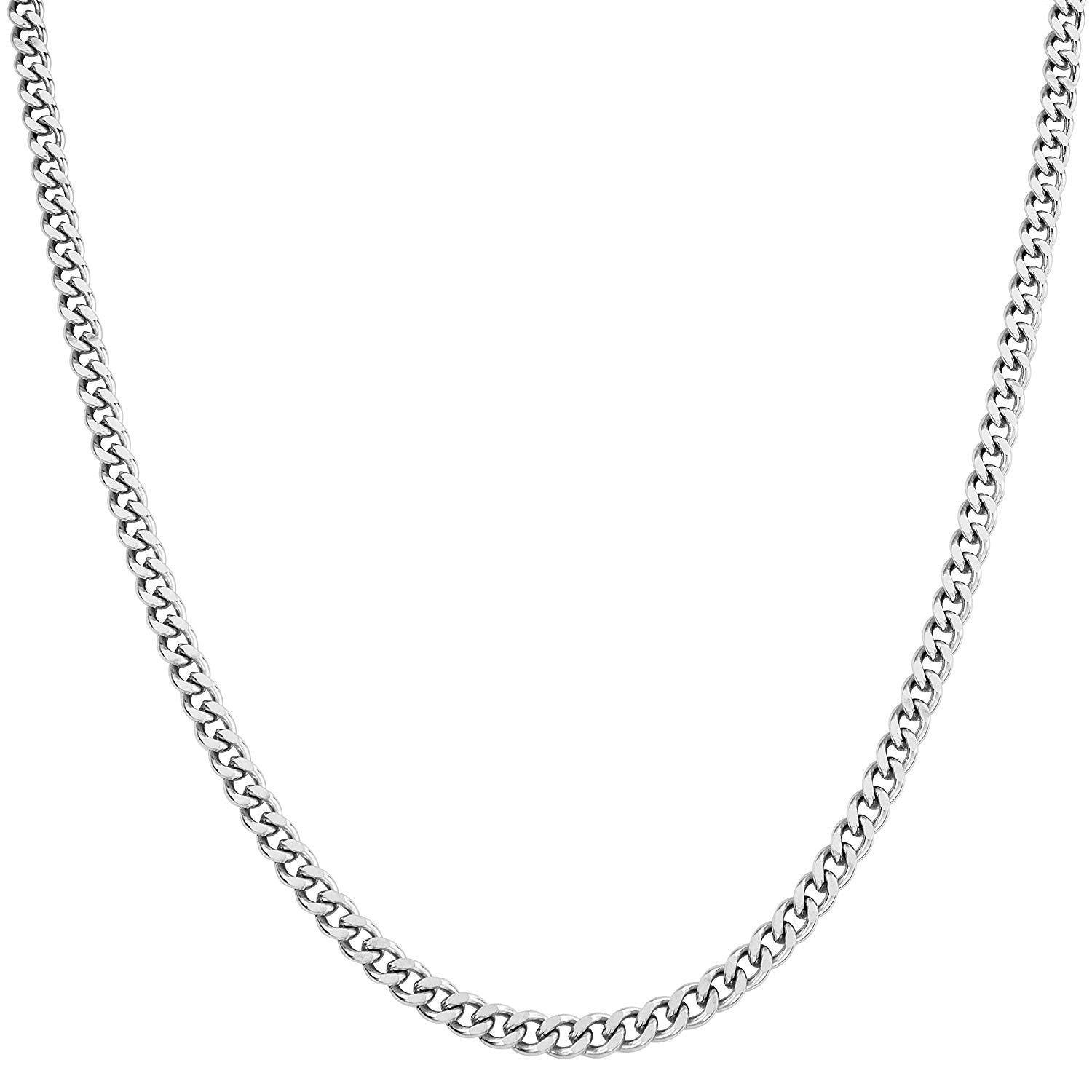 22" Stainless Steel Curb Link Chain | Chains | Wiccan Center