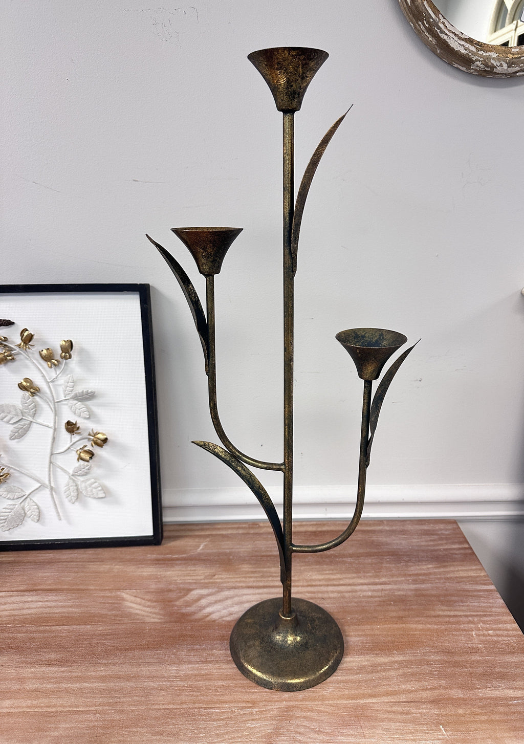 Rustic Iron Taper Candle Holder | | Wiccan Center