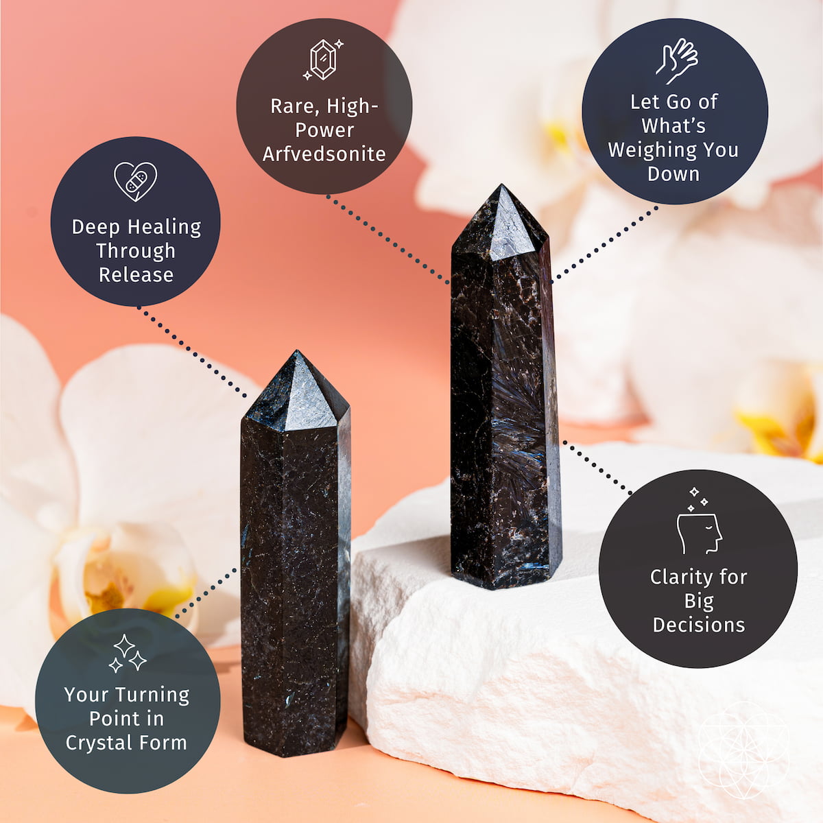This Is Your Breakthrough – Rare Arfvedsonite Point | Home Decoration | Wiccan Center