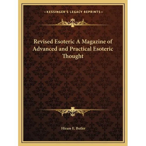 Revised Esoteric A Magazine of Advanced and Practical Esoteric Thought - Paperback | Books | Wiccan Center