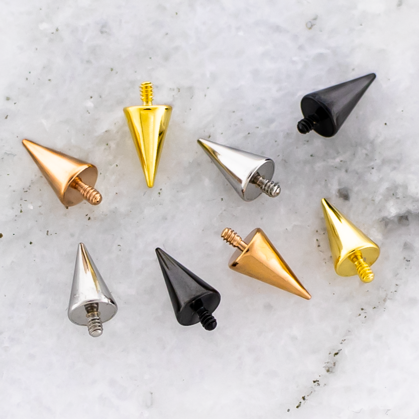 Spike - 16G/18G Steel Internally Threaded | Body Jewelry | Wiccan Center