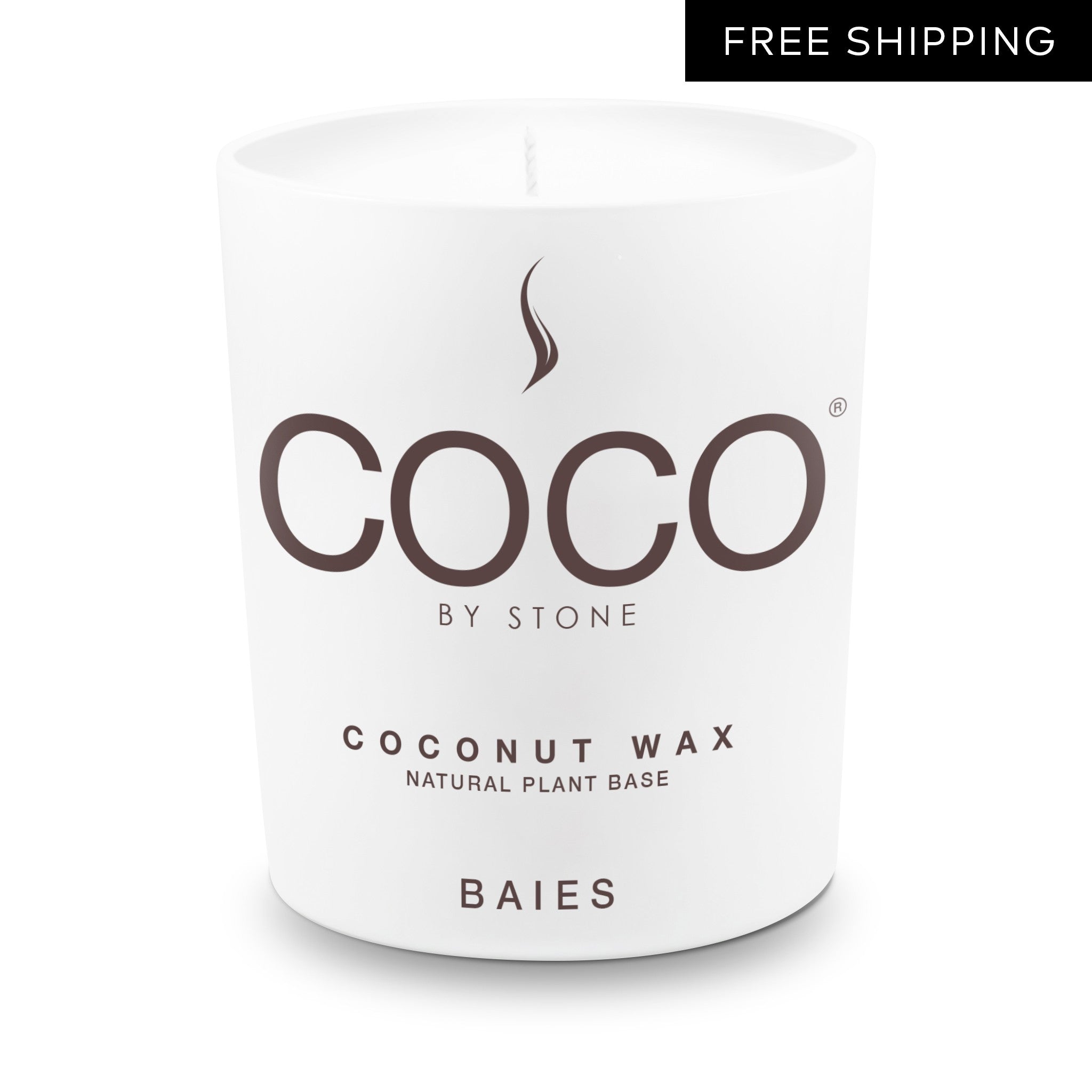 Baies Natural Coconut Apricot Wax Candle | COCO Candle | Wiccan Center