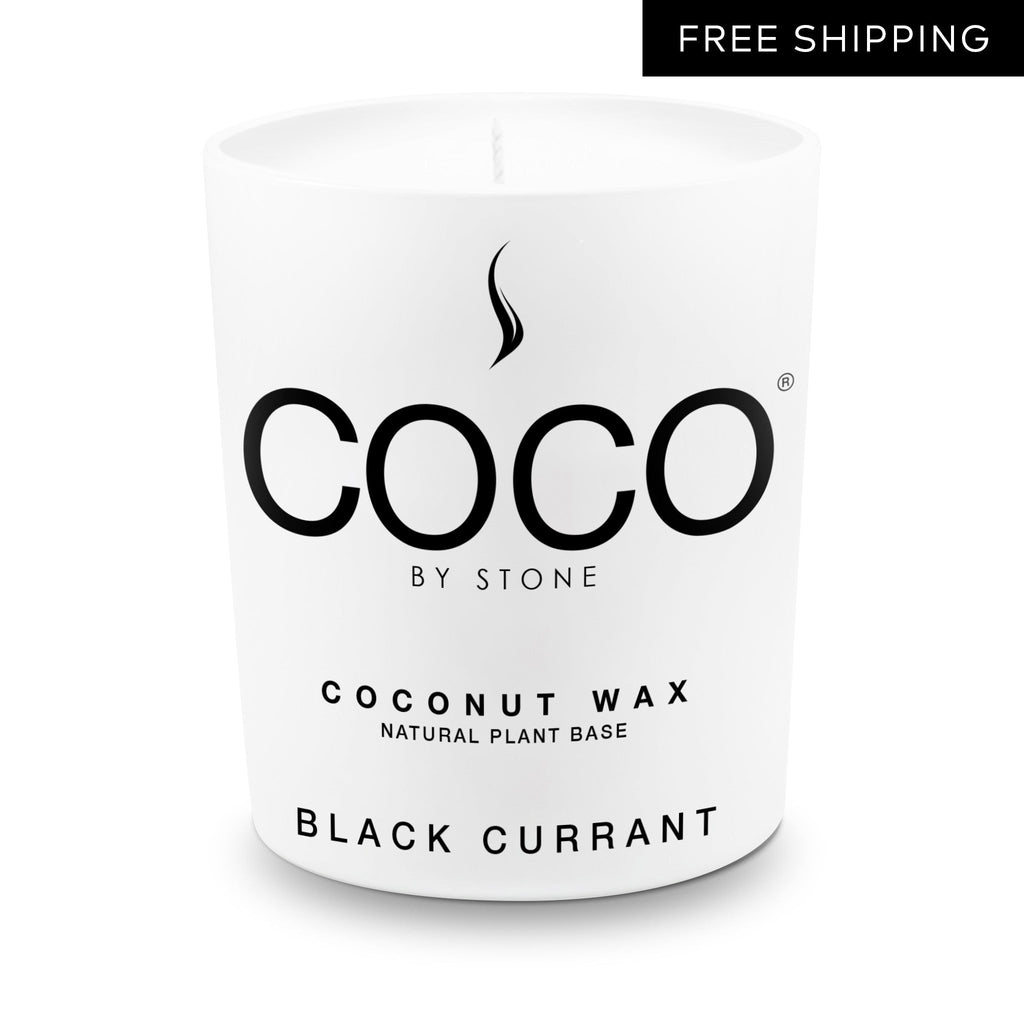 Black Currant Natural Coconut Apricot Wax Candle | COCO Candle | Wiccan Center