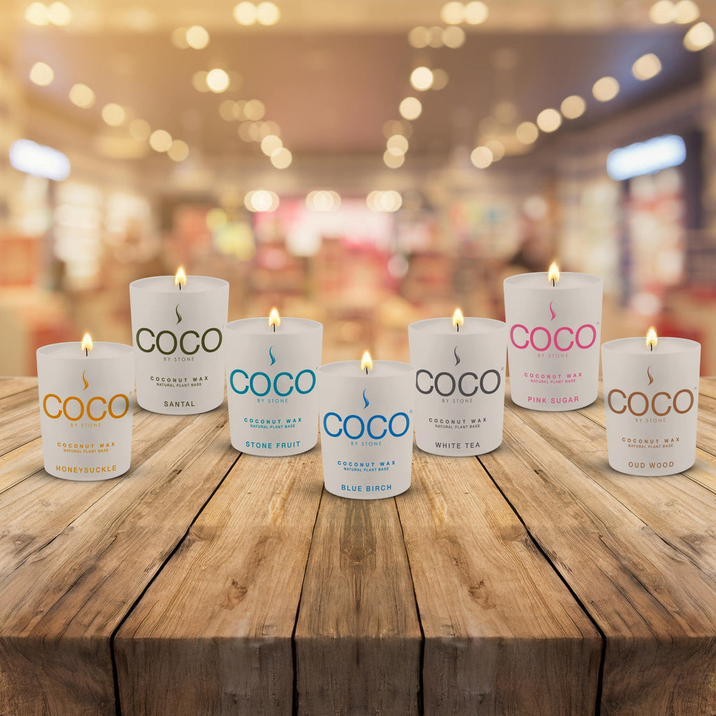 Baies Natural Coconut Apricot Wax Candle