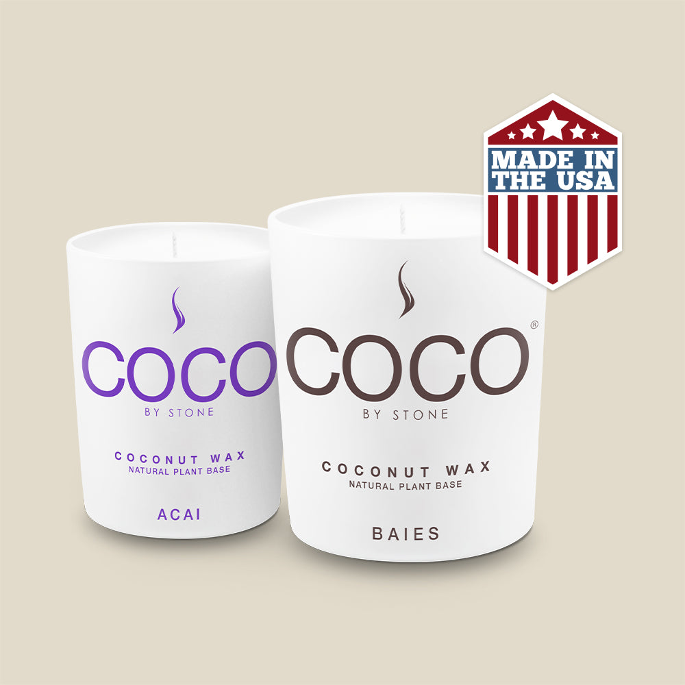 Baies Natural Coconut Apricot Wax Candle