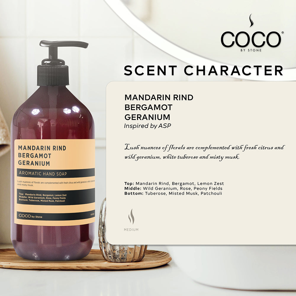 Mandarin Rind | Bergamot | Geranium Hand Soap | COCO Hand Soap | Wiccan Center