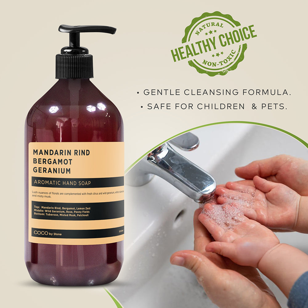 Mandarin Rind | Bergamot | Geranium Hand Soap | COCO Hand Soap | Wiccan Center